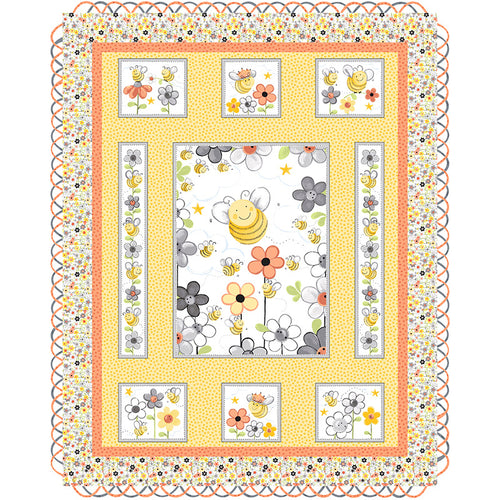 Sweet Bees Loop to Loop Quilt Kit Primary Image