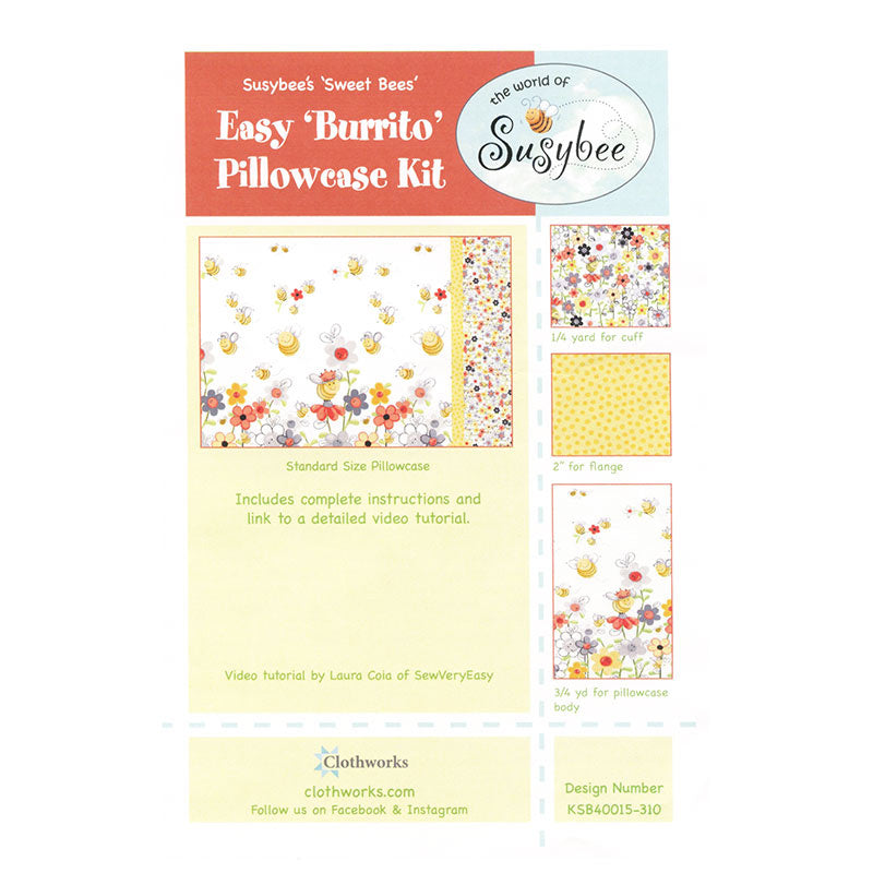 Sweet Bees Pillowcase Kit Alternative View #2