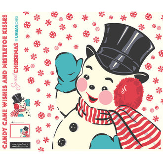 Sweet Christmas - Snowman Appliqué Digitally Printed Panel