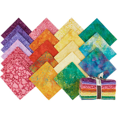 Sweet Hearts Batiks Fat Quarter Bundle