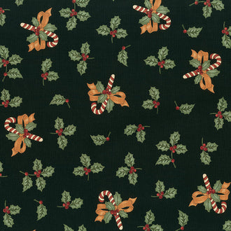 Sweet Holly - Black Yardage