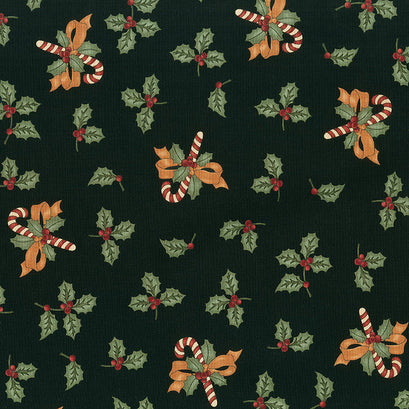 Sweet Holly - Black Yardage
