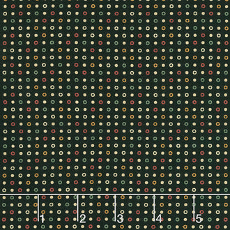 Sweet Holly - Candy Dot Black Yardage