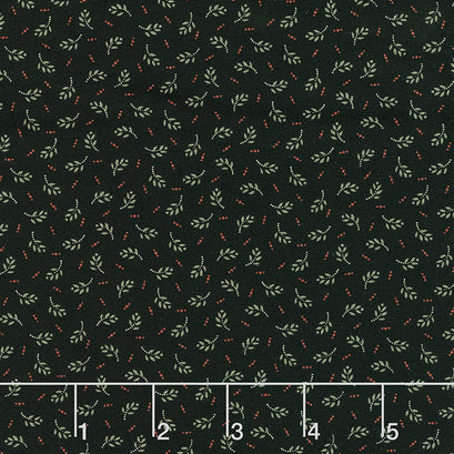 Sweet Holly - Evergreen Black Yardage