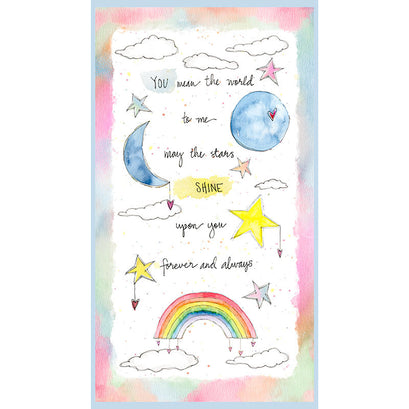 Sweet World - Rainbow and Moon Multi Panel