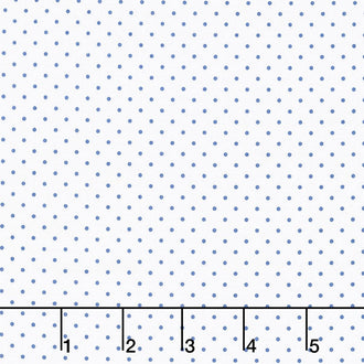 Swiss Dot - Swiss Dot Denim on White Yardage
