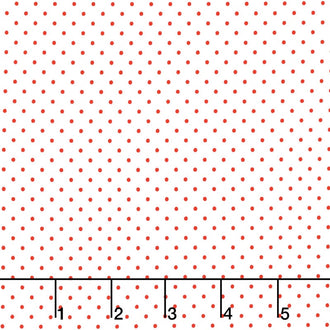 Swiss Dot - Swiss Dot Red on White Yardage