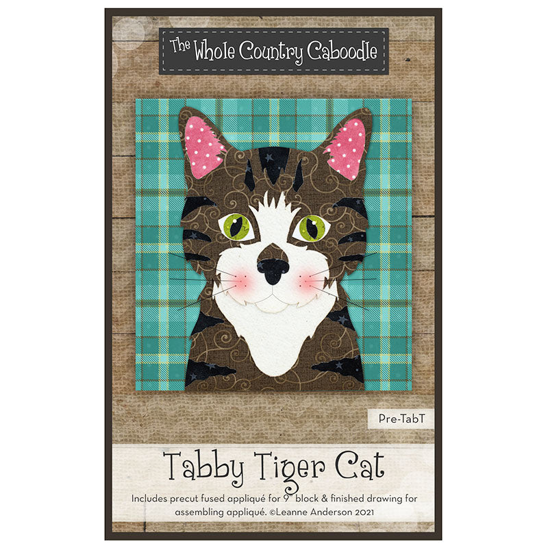 Tabby Tiger Cat Precut Fused Appliqué Pack Primary Image