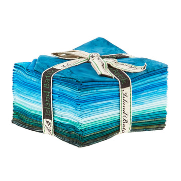 Tantalizing Teal Batik Solids Fat Quarter Bundle Alternative View #1