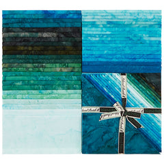 Tantalizing Teal Batik Solids Stacks