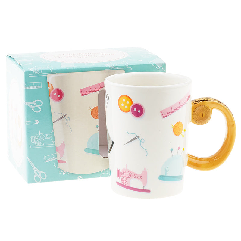 Tape Measure Sewing Mug