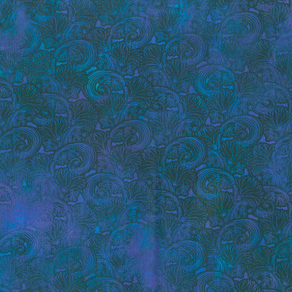 Tapestry - Swirl Blue Yardage