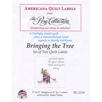 Tasha Tudor Bring the Tree Quilt Labels