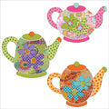 Tea Party Tea Pots Fusible Appliqué Shapes Primary Image