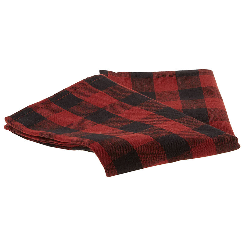 Tea Towel - Buffalo Check Red and Black