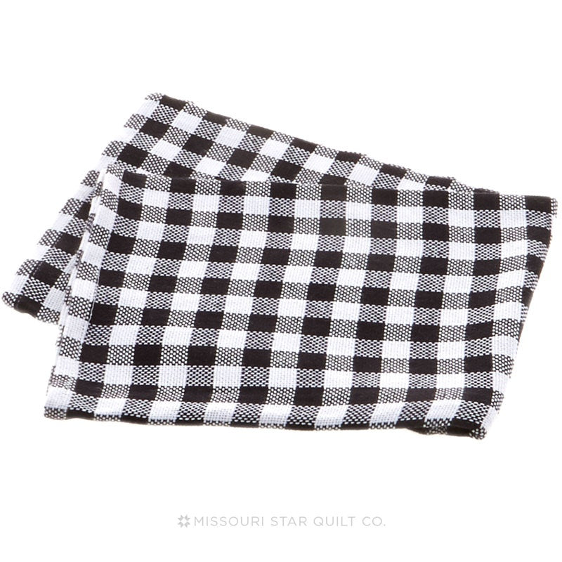 Tea Towel - Gingham Black/White