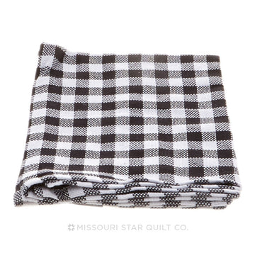 Tea Towel - Gingham Black/White