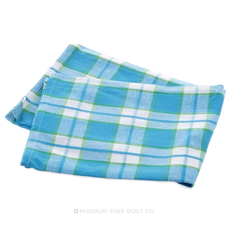 Tea Towel - Plaid Turquoise