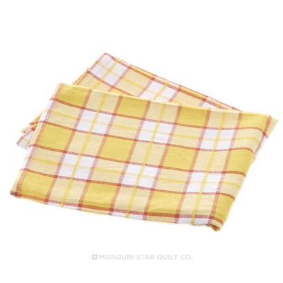 Tea Towel - Plaid Yellow