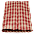 Tea Towel - Small Check Red/TeaDye