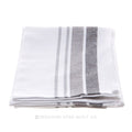 Tea Towel - Stripe Border White/Grey