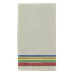 Tea Towel - Vintage 1930's Colored Striped Towel