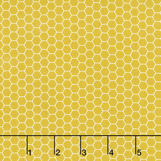 Tea with Bea - Honeycomb Mustard Yardage