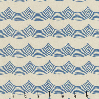 Terra - Waves Navy Yardage