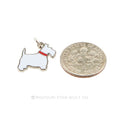 Terrier Charm Profile White