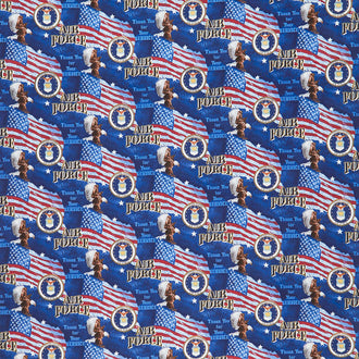 Thank You For Your Service - Military Flags Air Force Multi Yardage