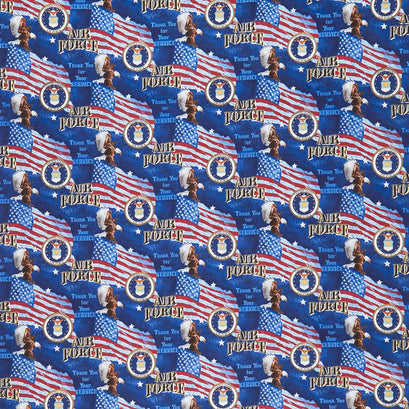 Thank You For Your Service - Military Flags Air Force Multi Yardage