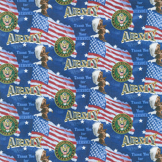 Thank You for Your Service - Military Flags Army Multi Yardage
