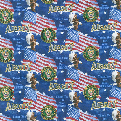 Thank You for Your Service - Military Flags Army Multi Yardage