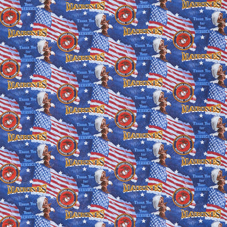 Thank You for Your Service - Military Flags Marines Multi Yardage