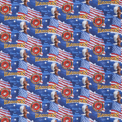 Thank You for Your Service - Military Flags Marines Multi Yardage