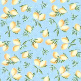 The Berry Best - Lemon Toss Light Blue Yardage