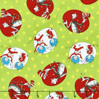 The Cat in the Hat Christmas - Cat Christmas Green Yardage