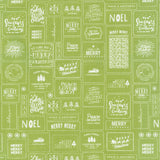 The Christmas Card - Cards Green Yardage Primary Image