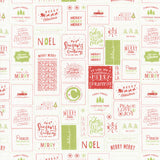 The Christmas Card - Cards Red Green Yardage Primary Image