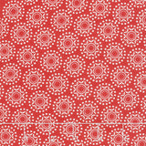 The Christmas Card - Snowflakes Red Yardage Primary Image