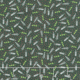 The Christmas Card - Trees Charcoal Yardage Primary Image