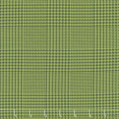 The Christmas Card - Tweed Green Charcoal Yardage