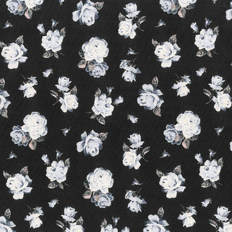 The Emporium Collection - Regent Rose Black Yardage