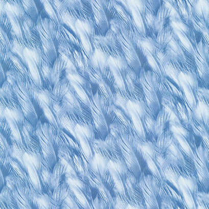 The Great Blue - Feathers Blue Yardage