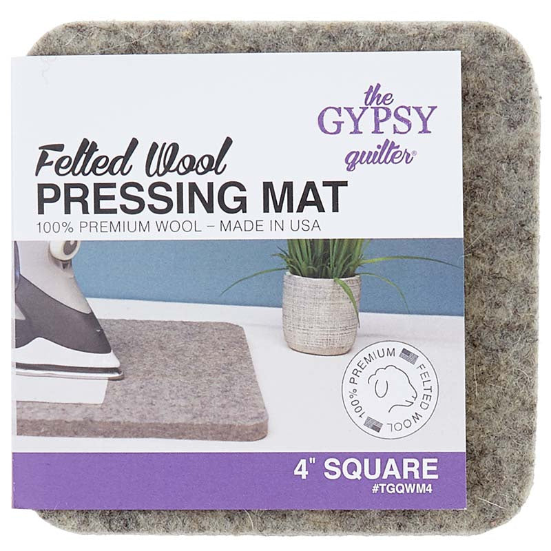 The Gypsy Quilter Felted Wool Pressing Mat 4" x 4"