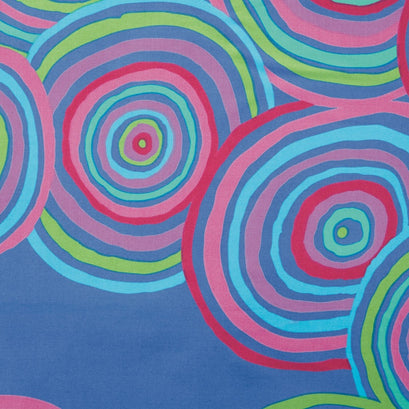 The Kaffe Fassett Collective - Circles Blue 108" Wide Backing