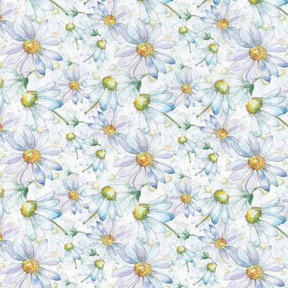 The Leah Collection - Daisies Periwinkle Yardage