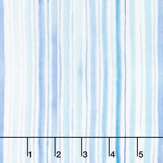 The Leah Collection - Stripe Periwinkle Yardage