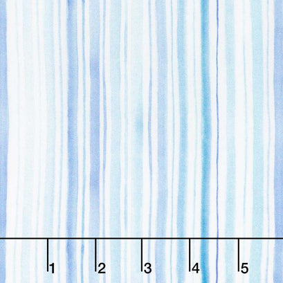 The Leah Collection - Stripe Periwinkle Yardage