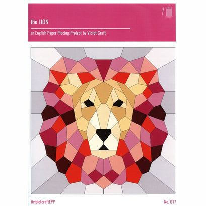 The Lion English Paper Piecing Pattern